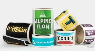Custom Rectangle Roll Labels